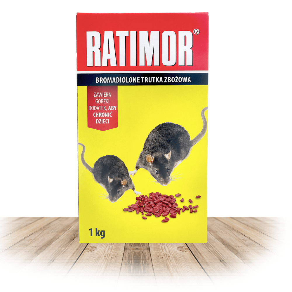 Trutka na myszy i szczury Ratimor w postaci zatrutego zboża
