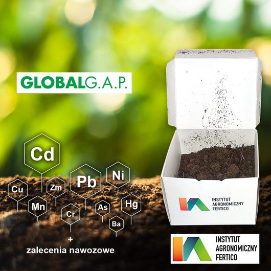 Badanie gleby Pakiet Gleba Akredytowana Pełna ( do certyfikacji GlobalGap) 