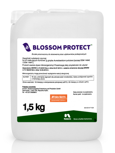 Blossom protect 1.5kg + Blossom buffer 10.5 kg (aureobasidium pullulans)