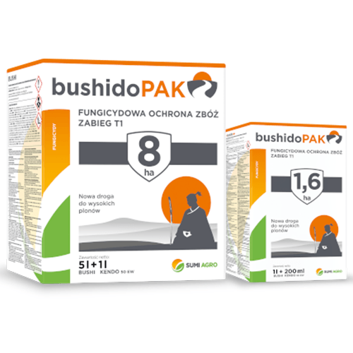 Bushido Pak Bushi (piraklostrobina) + Kendo 50 EW (cyflufenamid) Sumi Agro - zestaw fungicydów