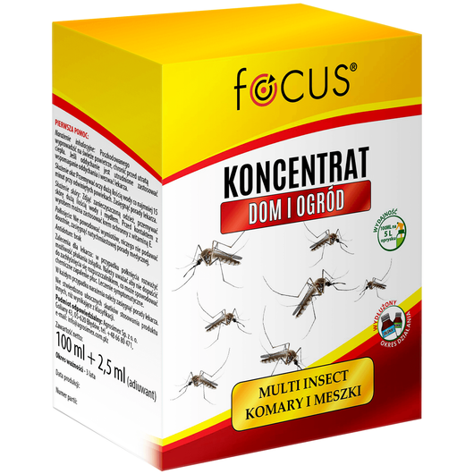 Focus koncentrat zwalcza komary i meszki 100ml + 2,5ml