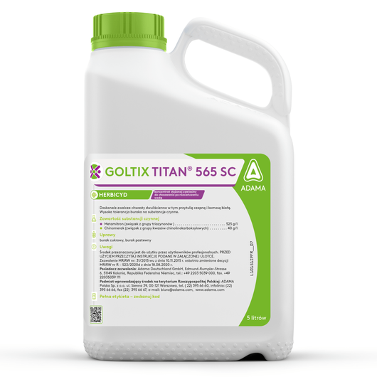Goltix Titan 565 SC (metamitron, chinomerak) Adama - herbicyd