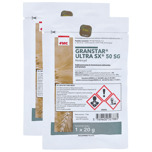 Granstar Ultra SX 50 SG 2x20g (tifensulfuron, tribenuron metylowy) FMC - herbicyd