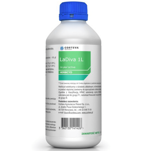 LaDiva 1l (halauksyfen metylu, pikloram, aminopyralid) Corteva - herbicyd