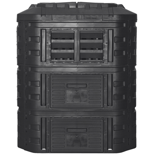 Kompostownik modularny całoroczny Multi Composter 860l 93 x 93 x 114 cm czarny