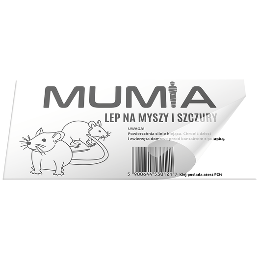 Lep na myszy i szczury 260 x 130 mm 2 sztuki Mumia