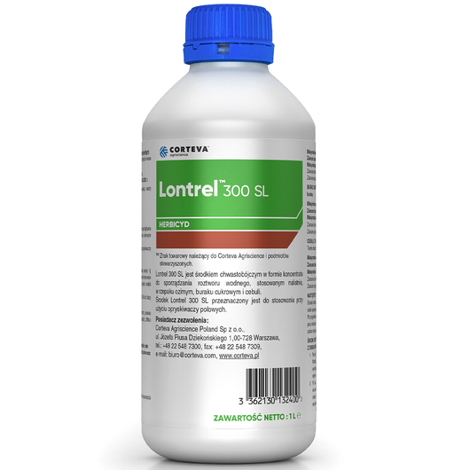 Lontrel 300 SL (chlopyralid) - herbicyd do zwalczania chwastów w rzepaku ozimym, buraku i cebuli