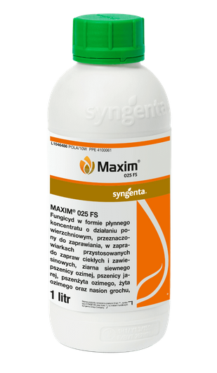 Maxim 025 FS (fludioksonil) - zaprawa do nasion o szerokim zastosowaniu