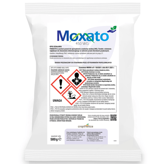 Moxato 450 WG (cymoksanil) Cropthetics - fungicyd w formie granul