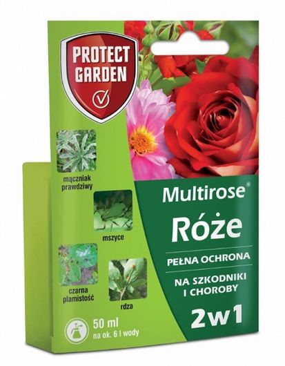 Multirose 2W1 50 ml - ochrona przed chorobami i szkodnikami w ogrodzie - róże i inne rośliny ozdobne, Protect Garden