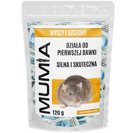 Mumia pasta (brodifakum) - trutka na myszy i szczury