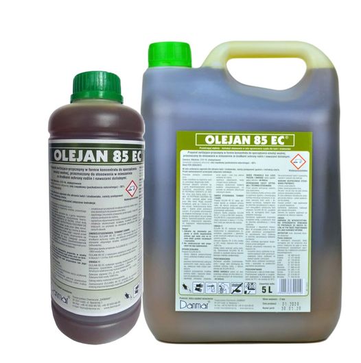 Olejan 85 EC (olej rzepakowy) Danmar - preparat zwilżająco – przyczepny