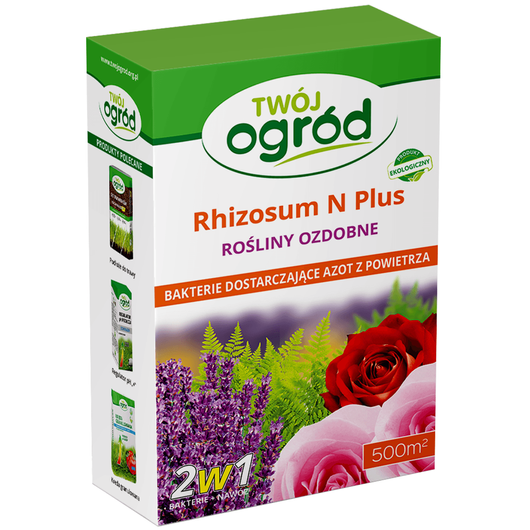 Rhizosum N Plus Rośliny Ozdobne Twój Ogród 2,5g - w zestawie Wapniak Kornicki 1kg