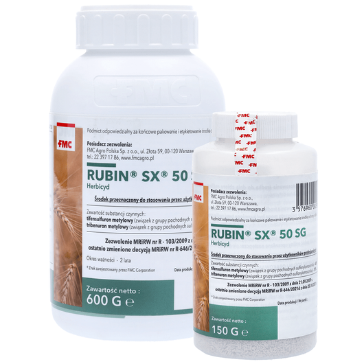 Rubin SX 50 SG  (tifensulfuron i tribenuron metylowy) FMC - herbicyd