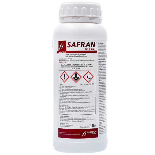 Safran 018 EC (abamektyna) Albaugh - insektycyd
