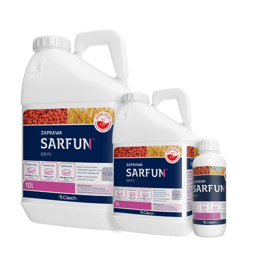Sarfun 025 FS (tritikonazol) - zaprawa fungicydowa do pszenicy i jęczmienia