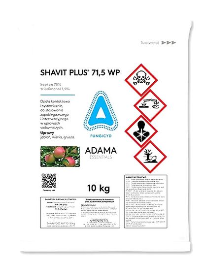 Shavit Plus 71.5 WP (kaptan, triadimenol) Adama - fungicyd