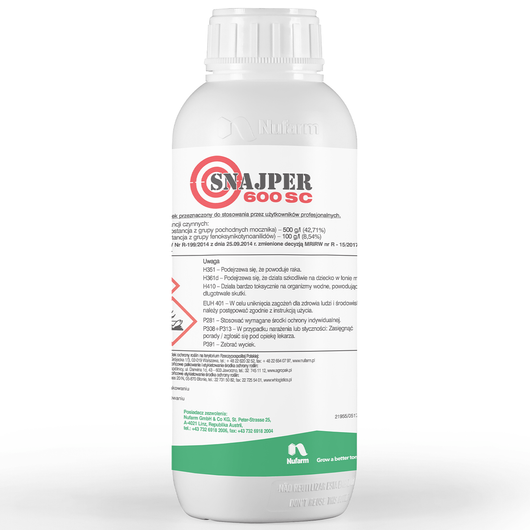 Snajper 600 SC (chlorotoluron, diflufenikan) - środek chwastobójczy