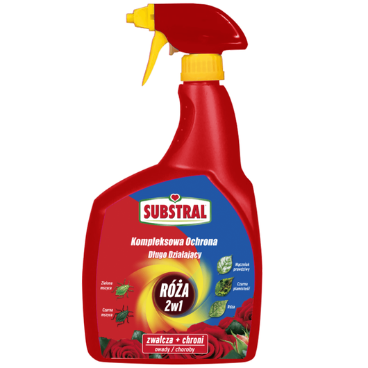 Substral Kwiaty Kompleksowa Ochrona 2w1 Spray - środek grzybobójczy i owadobójczy