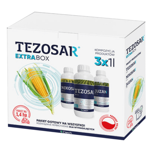 Tezosar Extra Box Nikosar + Tezosar + Juzar, Ciech - zestaw herbicydów