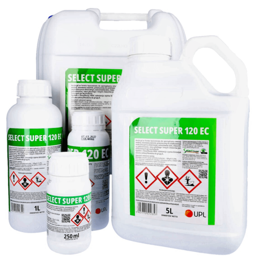 Select Super 120 EC (kletodym) - herbicyd zwalczający chwasty jednoliścienne, UPL