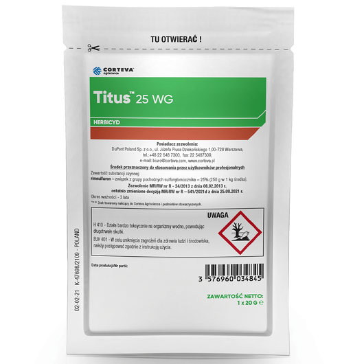 Titus 25 WG (rimsulfuron) Corteva - herbicyd