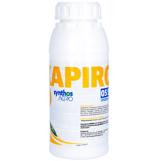 Xapiro 05 SC 0,5L (fenpiroksymat) - zwalcza przędziorka w jabłoni 